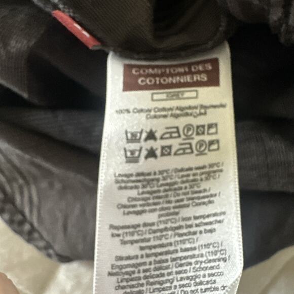 COMPTOIR DES COTONNIERS Shirt Dress Womens 38 US M Gray Minimalist Lagenlook - Picture 9 of 13